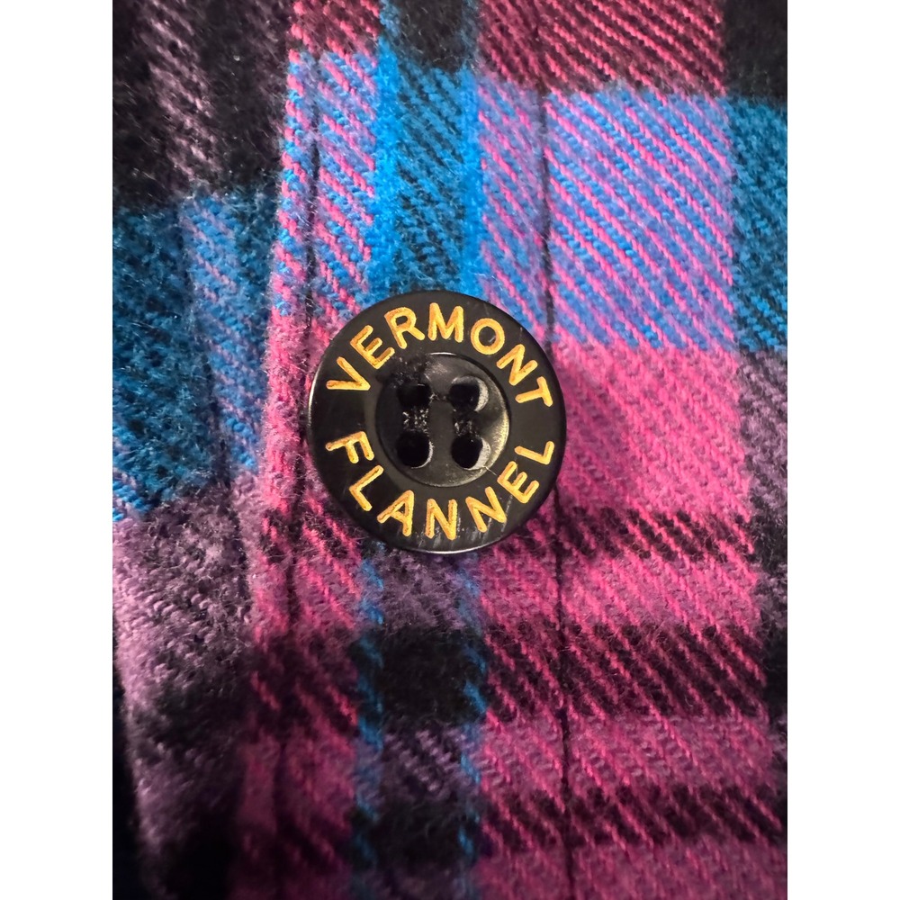 The Vermont Flannel Co. XXL Multicolor Plaid Flannel Shirt Jacket USA Cotton - Picture 5 of 10
